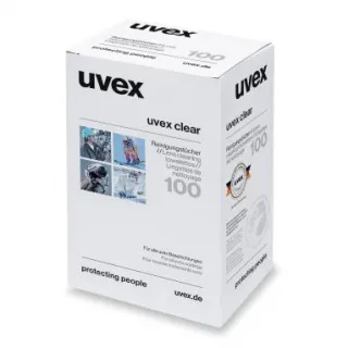 Moistened Cleaning Wipes for Uvex 9963.000 11839 Glasses