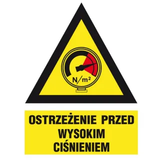 Warning of High Pressure Zz-16Kn Anro
