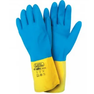 07315 Protective gloves rubber 2 Color Defender (12 pairs) Issaline